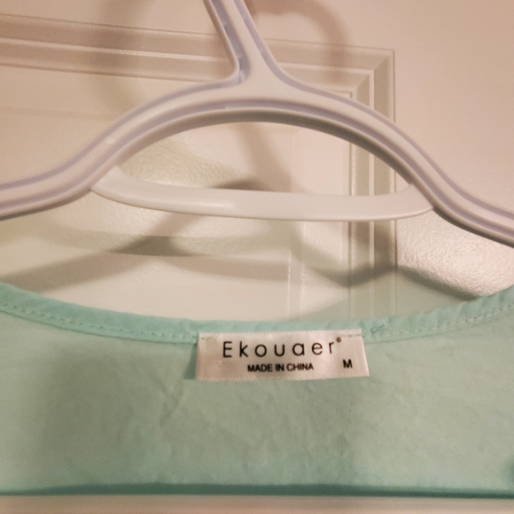 Vintage Inspired Teal Nightgown - Picture 5 of 5